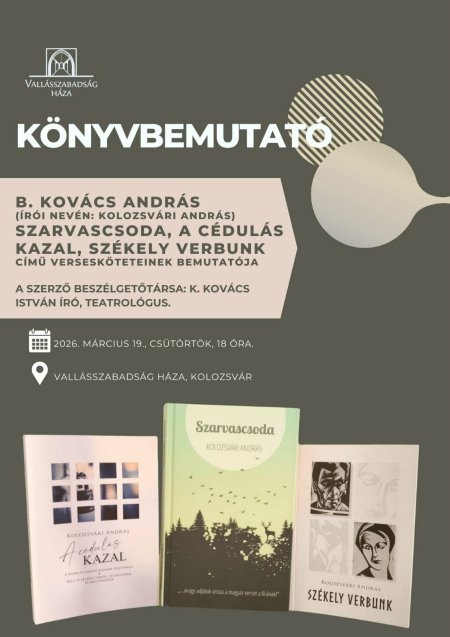 B. Kovács András könyvbemutató