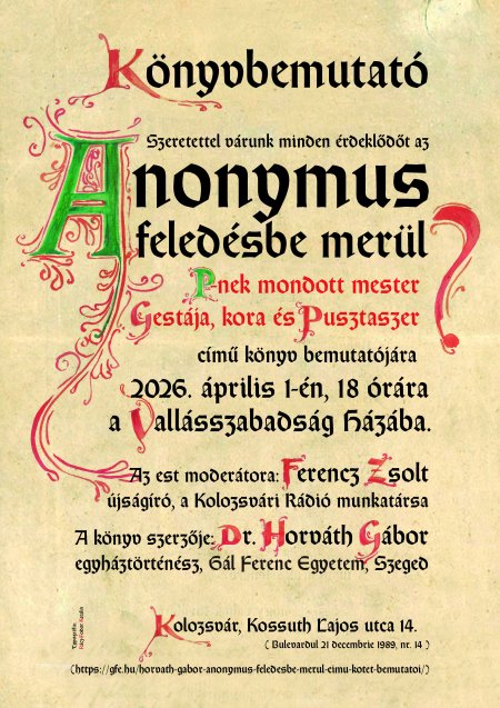 Anonymus feledésbe merül